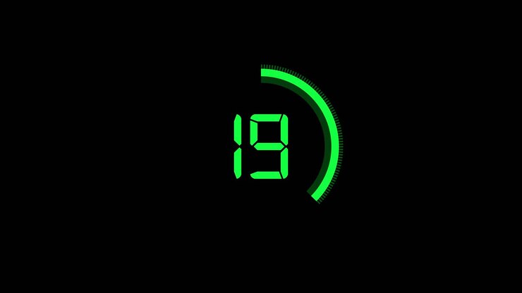 Digital numbers timer displays countdown timer stopwatch animation perfect for countdowns deadline