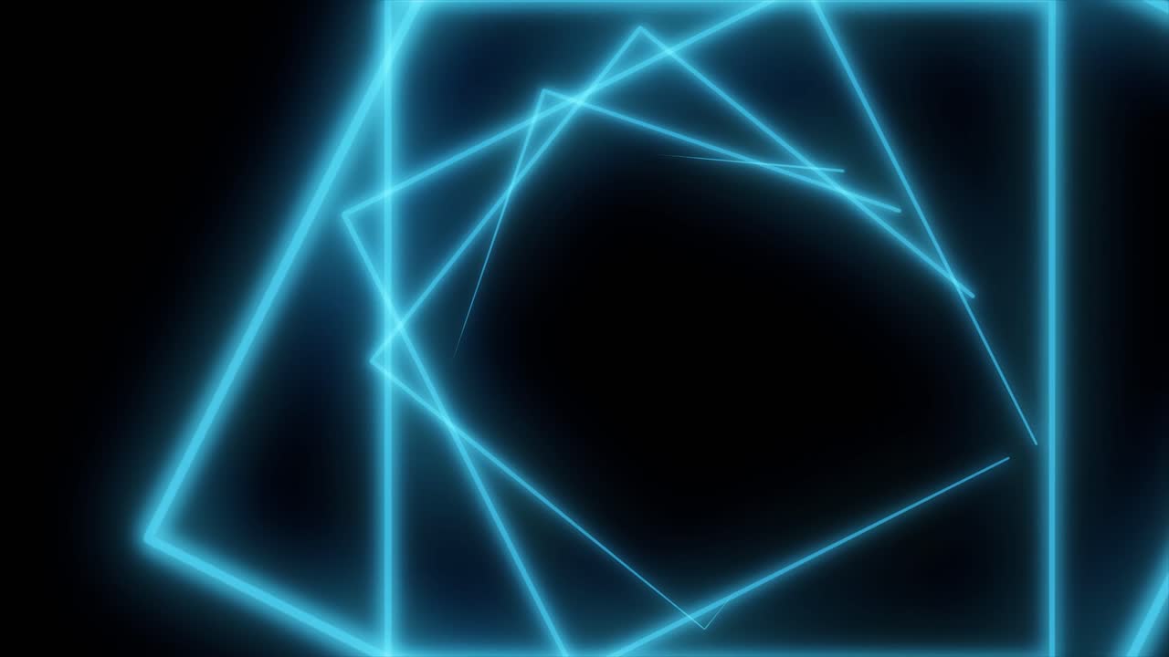 Abstract Neon Blue Lines