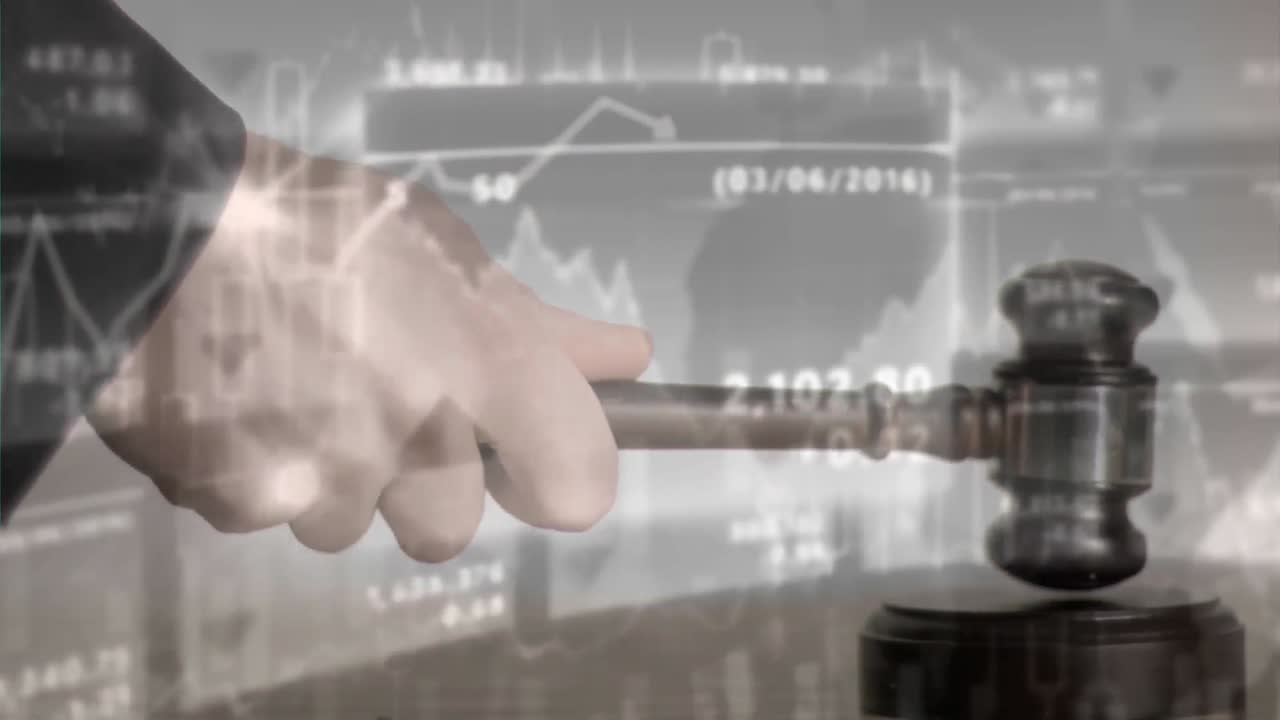 화면의 금융 수치에 대한 비즈니스 그래프의 개념적 디지털 애니메이션 4k