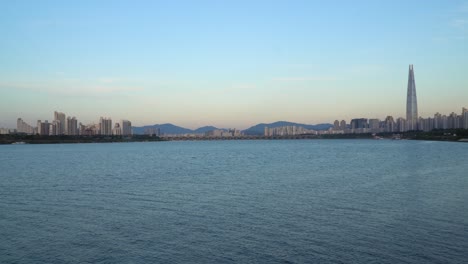 잠실대교 롯데타워 서울 한강