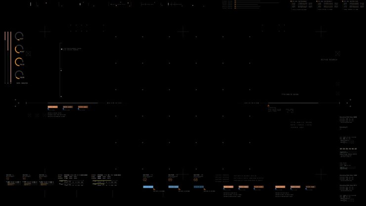 Futuristic Data Matrix hear up display, user interface Screen Template with alpha channel for graphic overlay