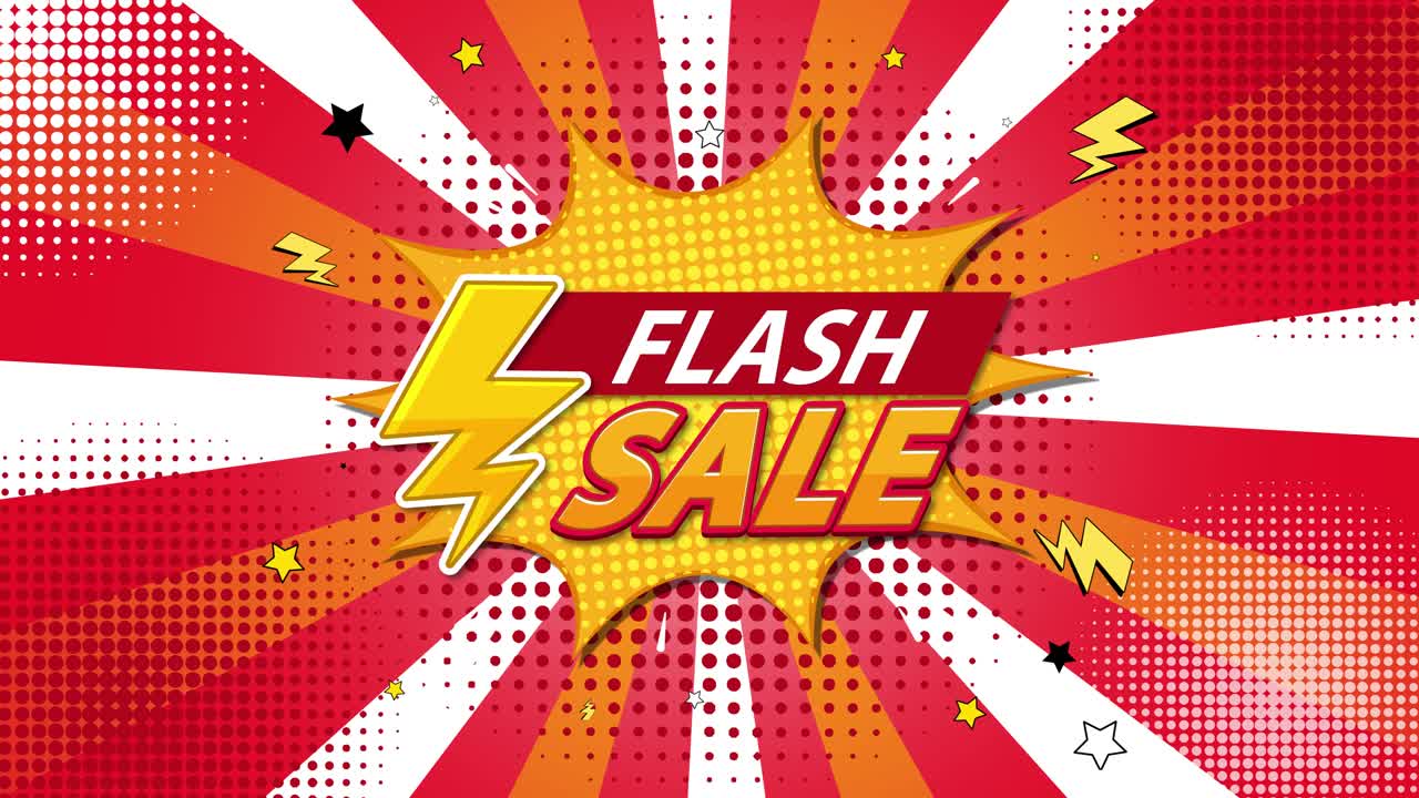 publicidad enérgica con efecto de ráfaga en expansión.