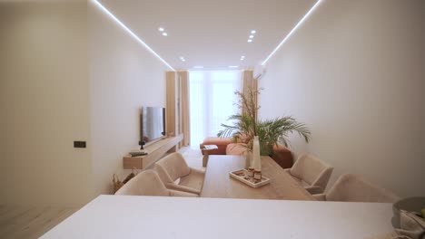open concept modern apartment interior