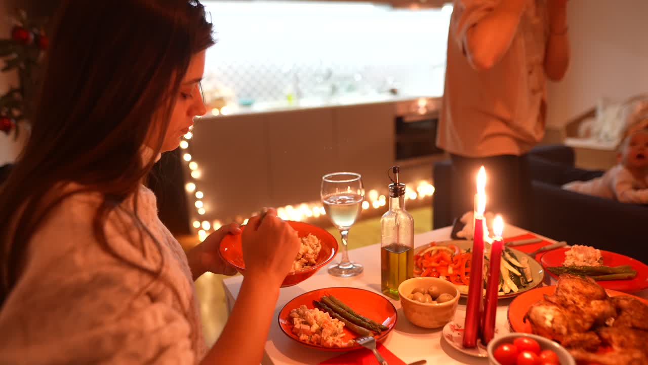 가족 저녁 축제