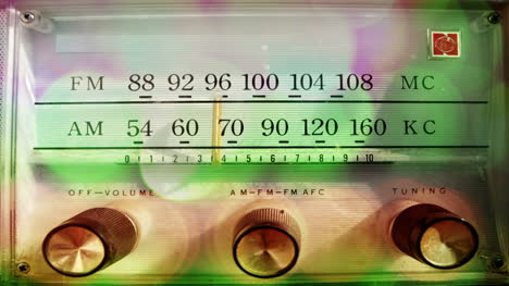 esfera de radio vintage 00