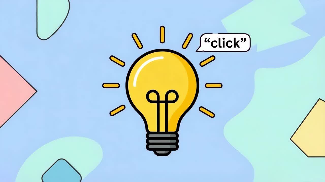Un'idea brillante a portata di clic