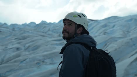 footage in the perito moreno glacier, the most iconic glacier in the world