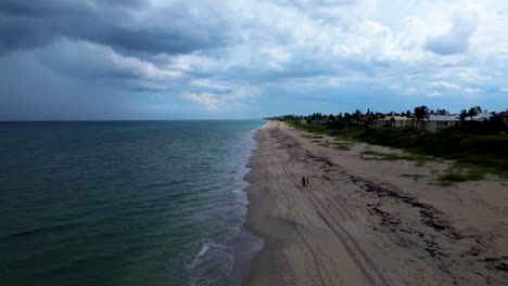 a storm along the coastline in south florida.