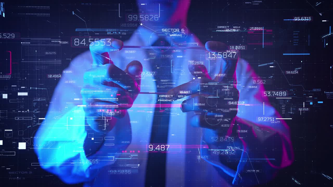 científico médico escribiendo en una ia móvil inteligente tecnología digital futurista análisis de grandes datos información, laboratorio médico futuro concepto de tecnología de realidad aumentada