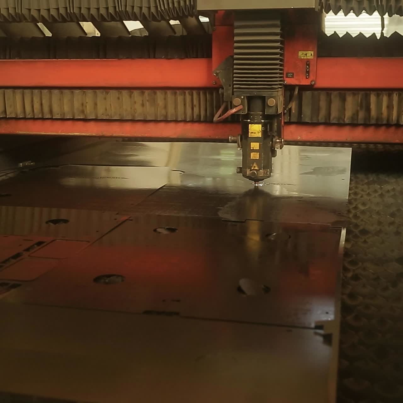 vista de un corte por plasma