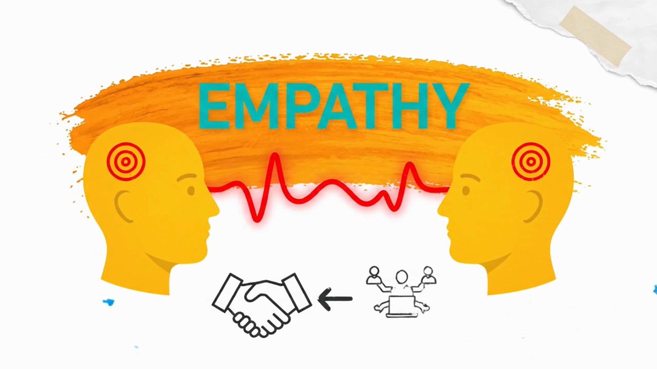 Animated empathy concept explaining psychological connection
