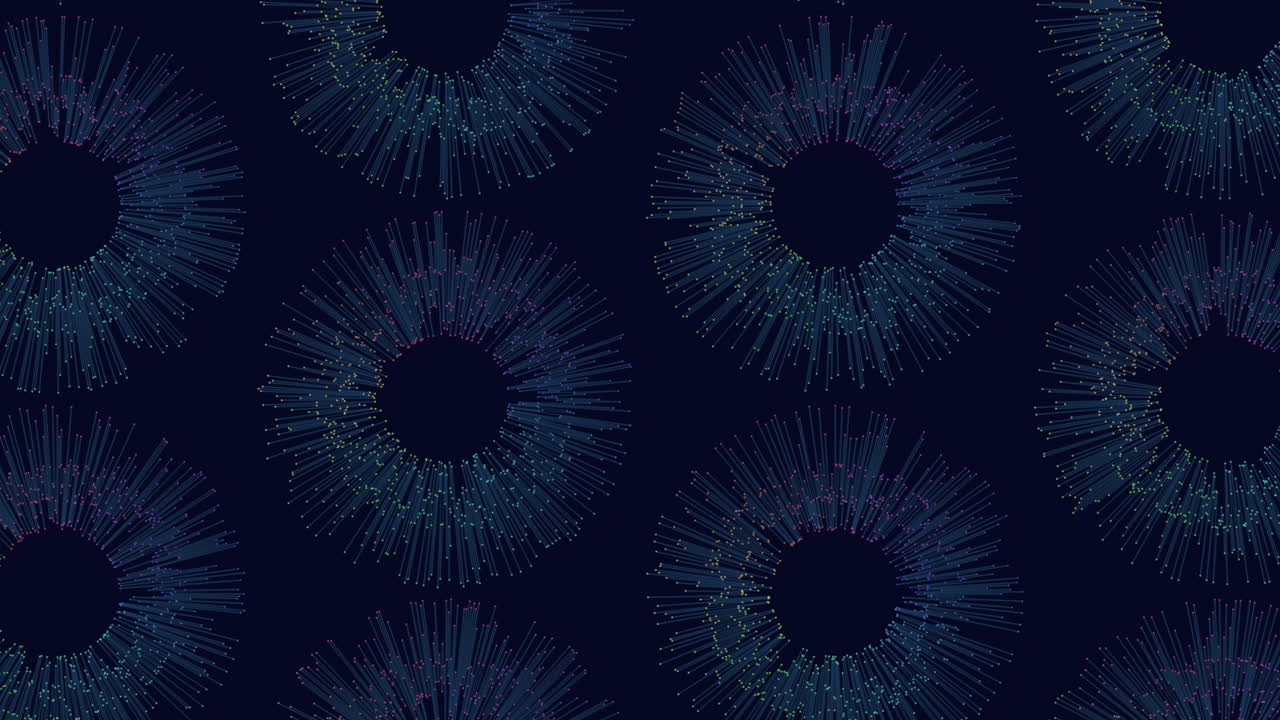 A mesmerizing pattern of thin blue lines forming a circular shape, seemingly radiating from a central point. Its meaning or purpose remains ambiguous without additional context