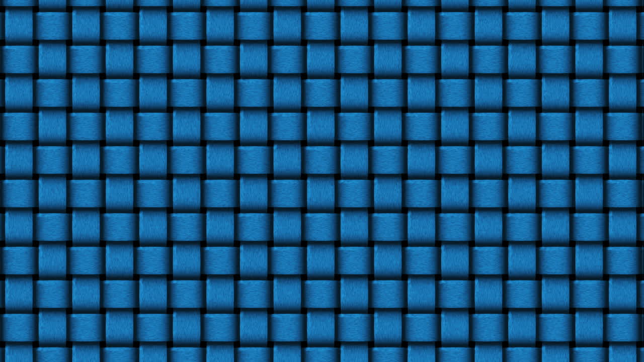 Blue Thick, interwoven threads moving in a fluid, rhythmic pattern. Ideal for fashion backgrounds, textile industry presentations, organic abstract visuals, and tactile sensory experiences