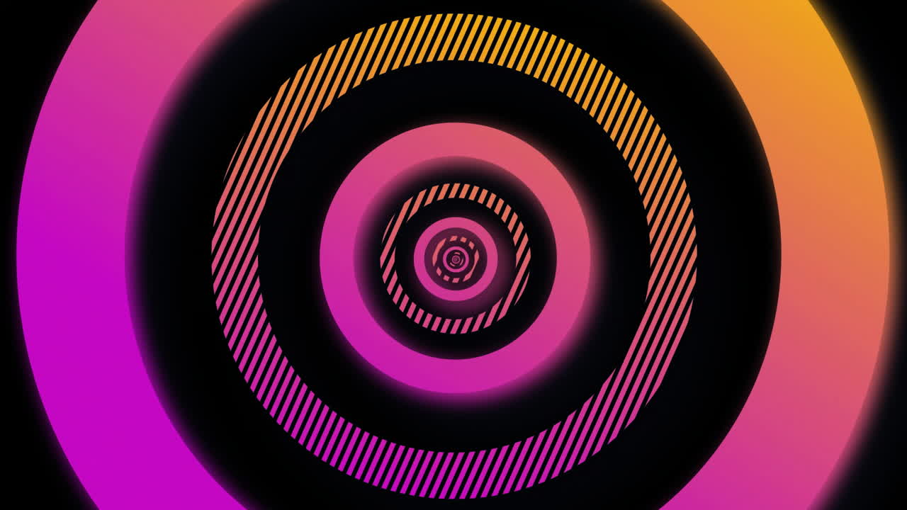 Animation of pink circles over light spots on black background