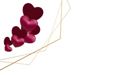 corazones de fondo de valentín con bucle - día de valentí amor relación evento de vacaciones festivo - bucle infinito