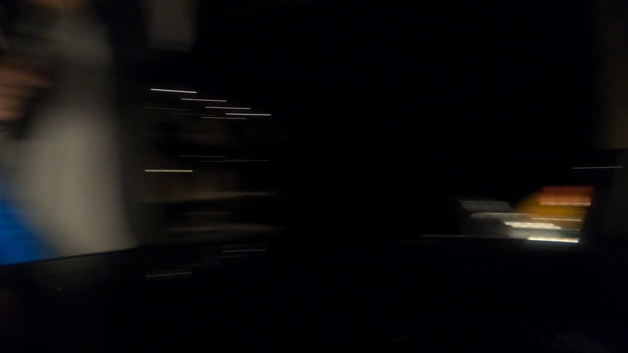 registro de movimiento circular giratorio redondo remolino en la noche partido ángulo pov