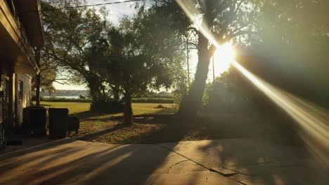 puesta de sol cerca de la playa de madeira en seminole florida