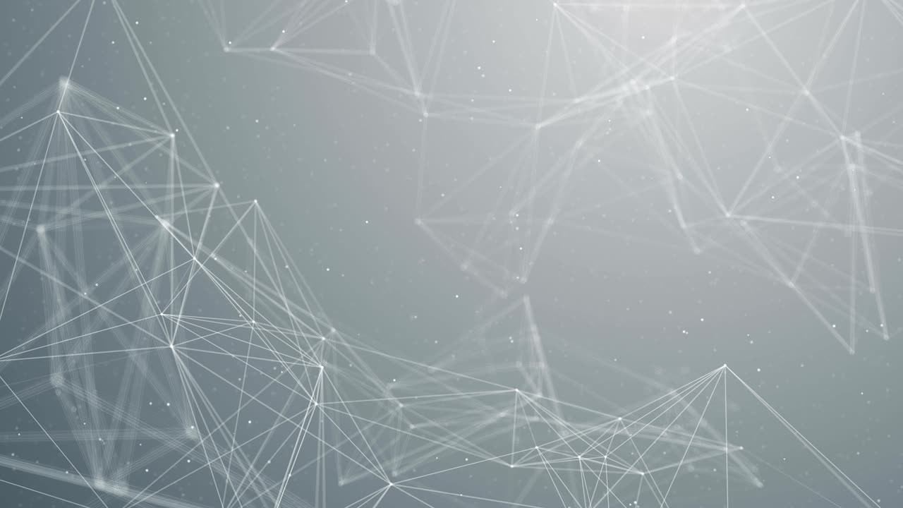 Plexus abstract network white technology science background loop