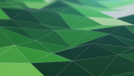 fondo geométrico de polígono verde bucle sin costuras de 4k