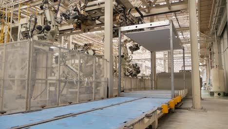 heavy machine in metal factory