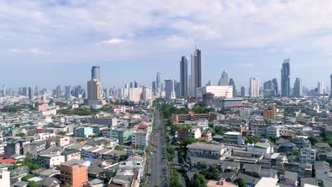 antena del horizonte de bangkok, tailandia