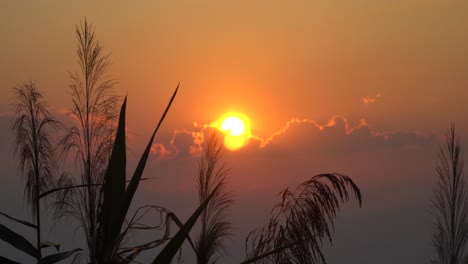 puesta de sol en la ciudad norteña de chiang mai en tailandia