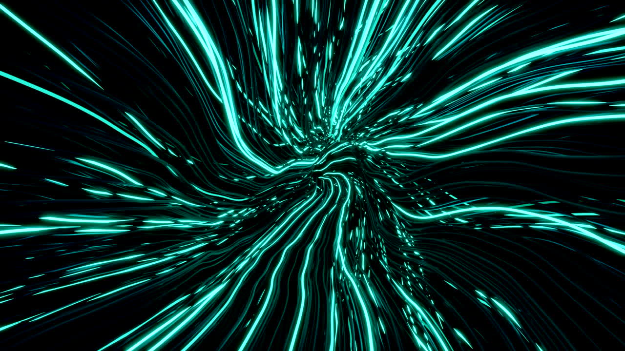 Abstract Glowing Lines Spiral