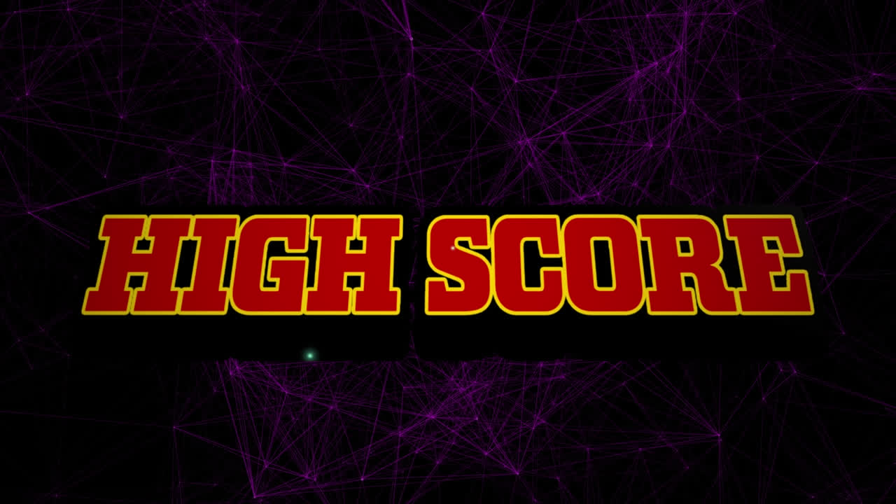 Animation of network of connections over high score