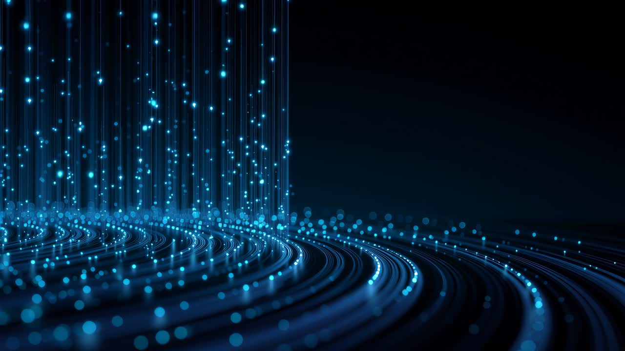 Abstract digital data stream background