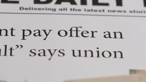 Newspaper-Headlines-Discussing-Strike-Action-In-Trade-Union-Dispute-2