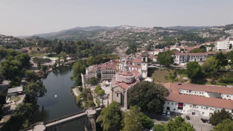 igreja de sao goncalo against picturesque amarante city, minho, portugal