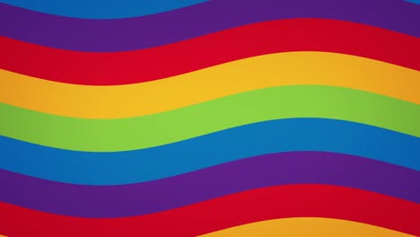 animación de los colores del arco iris ondeando en repetición