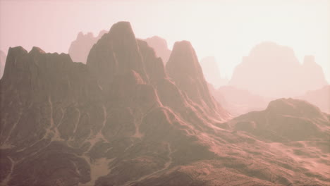 Red-rock-formation-under-cloudy-skies-at-National-Park