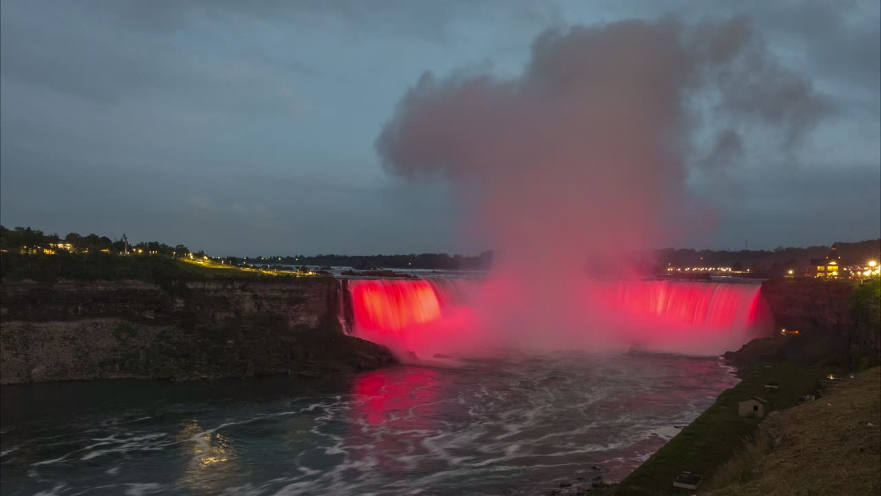 나이아가라 폭포의 호스쇼 폭포 구간 (horseshoe falls section of niagara falls)