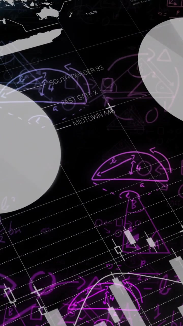 Animation of mathematical equations and data processing