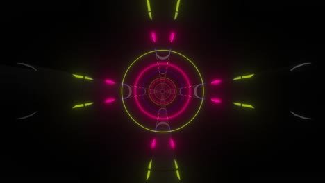 abstract glowing tunnel visualizer