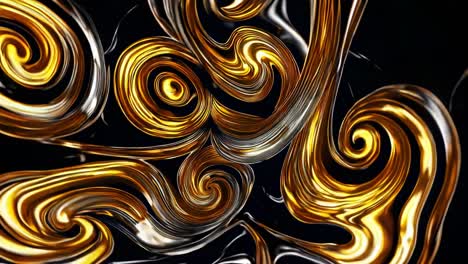 abstract liquid metal swirls