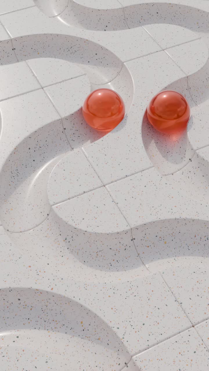 은 구를 가진 추상적인 기하학적 디자인