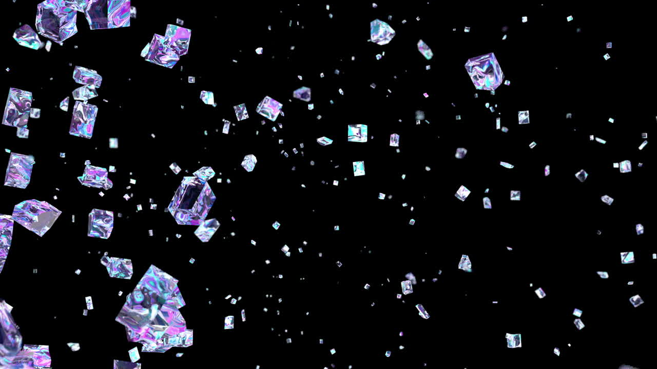 슬로우 모션으로 부서진 유리