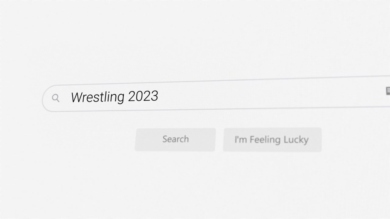 Søger efter Wrestling 2023 i internetbrowseren