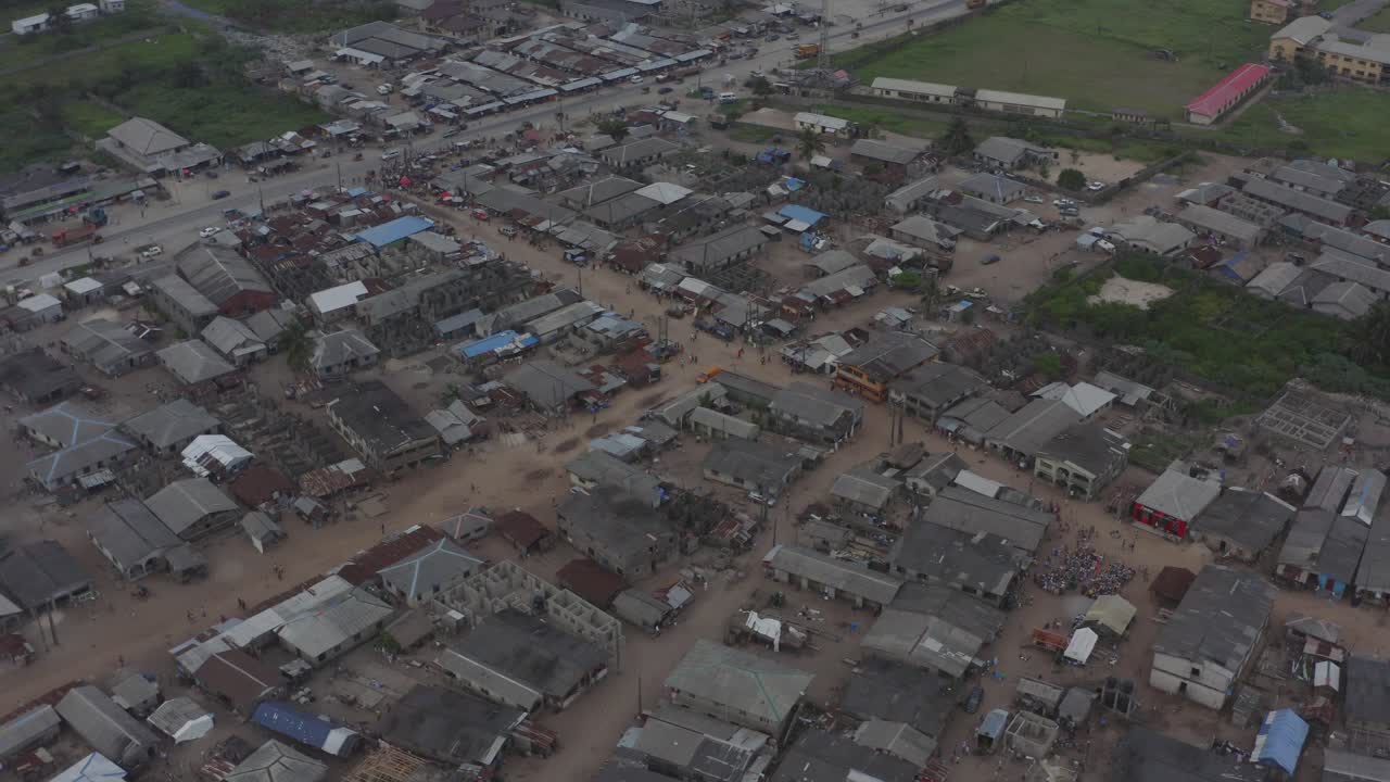 해안 마을 나이지리아 드론 07