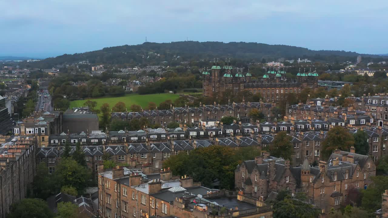 Aerial View of Edinburgh Cityscape