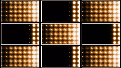 grid of warm stage lights