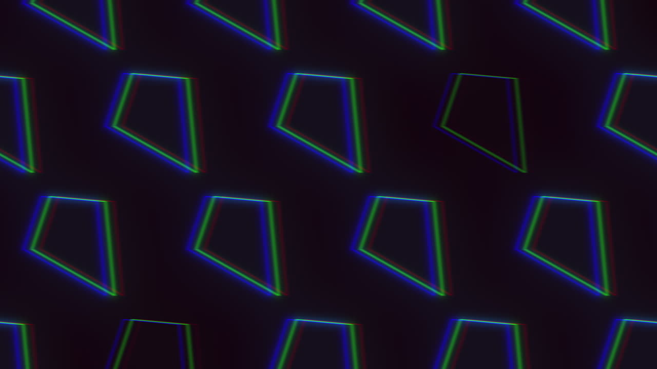 patrón retro con diamantes en filas y efecto de falla en degradado negro