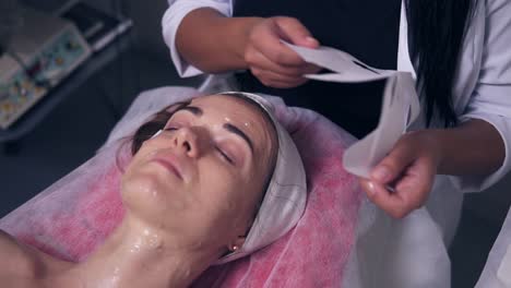 professional carboxytherapy for young woman in spa salon