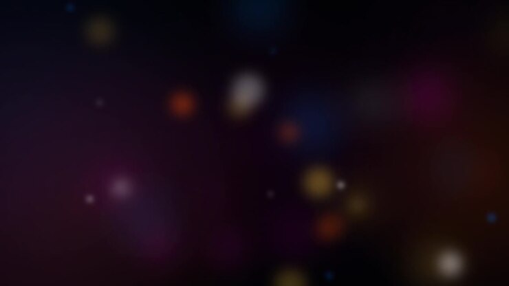 Abstract Background with Soft Glowing Colorful Bokeh Lights