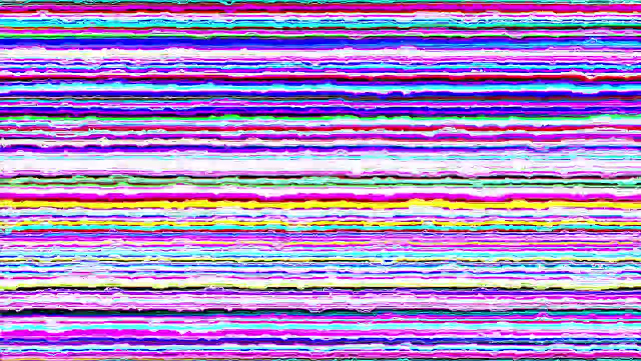 Abstract Digital Glitch Effect with Vibrant Horizontal Lines