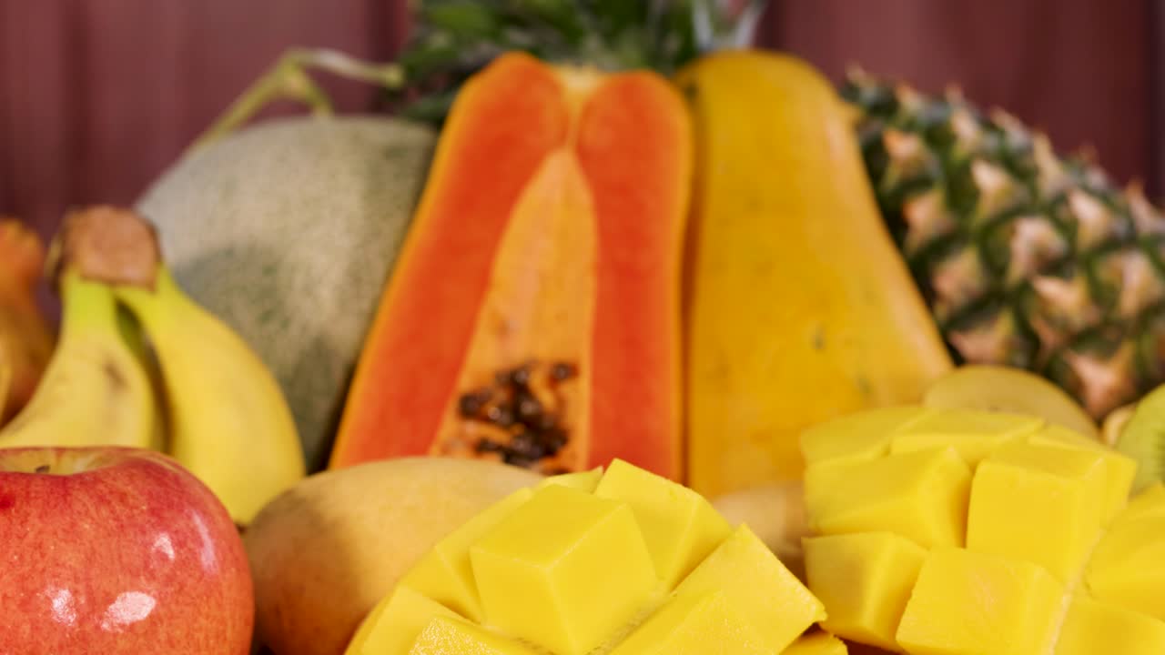 variedad de frutas tropicales