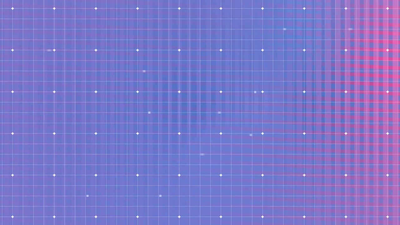 Animation of white spots over purple background