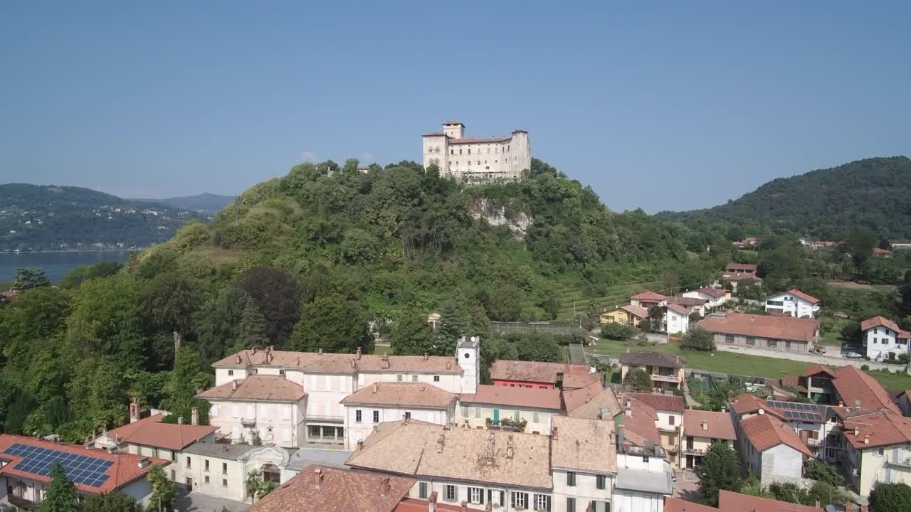 Palace of Angera (Italy) watching the lake maggiore.